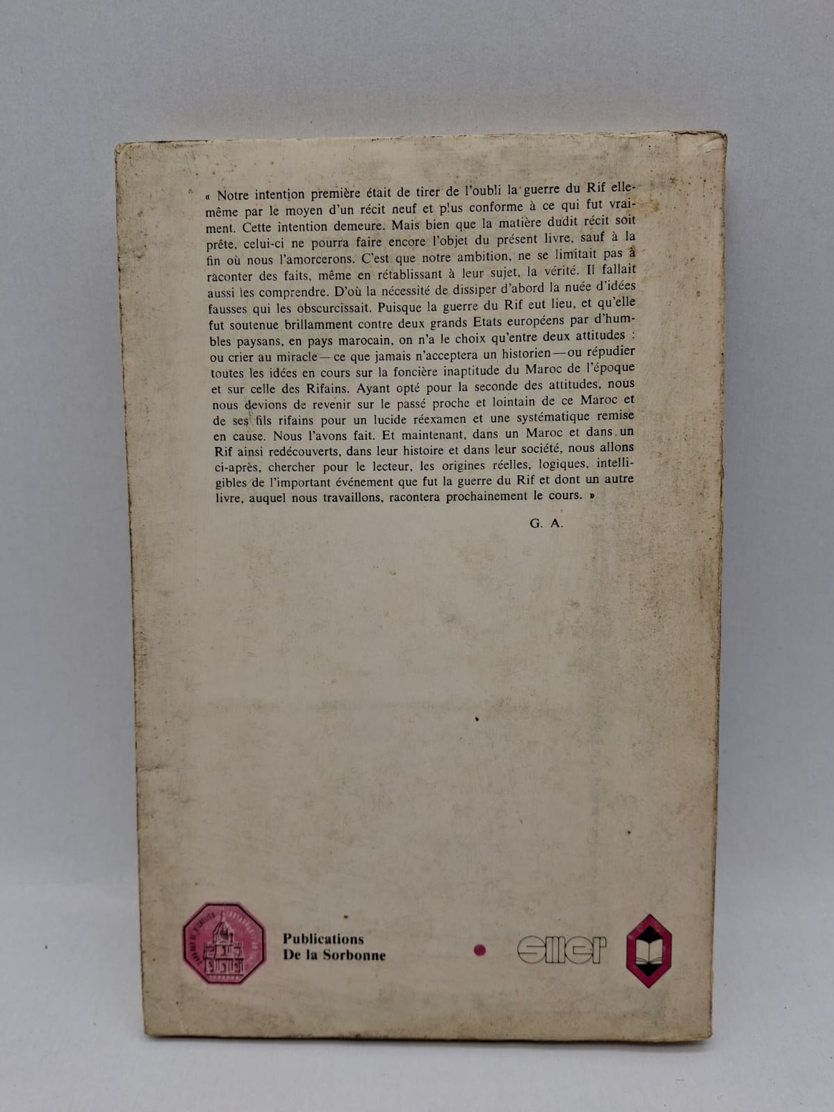 Les Origines de la Guerre du Rif Germain Ayache Les Origines de la Guerre du Rif étudie les causes historiques et politiques du conflit du Rif dans le nord du Maroc.