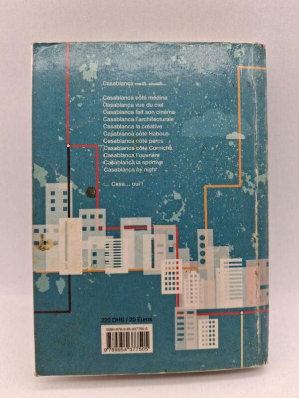 Le livre présente dix itinéraires permettant d’explorer différents quartiers et aspects de Casablanca. Les auteures mettent en valeur l’architecture, la culture et la vie quotidienne de la métropole marocaine. L’ouvrage invite les lecteurs à redécouvrir la ville à travers une approche moderne et sensible. À la fois guide urbain et regard culturel, il montre la diversité et l’énergie de Casablanca contemporaine.