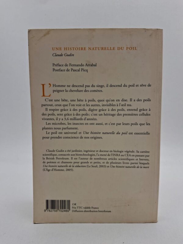 Claude Gudin étudie le rôle du poil à travers l’histoire, la culture et la science. L’auteur montre comment les sociétés ont donné différentes significations aux cheveux et à la pilosité. Le livre aborde aussi les aspects biologiques et esthétiques du poil chez l’homme et les animaux.