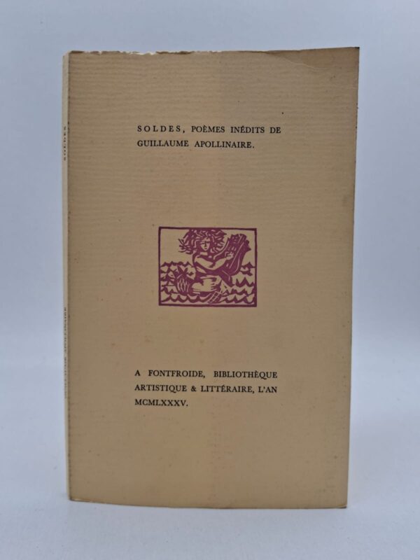 Soldes, poèmes inédits présente des textes poétiques peu connus d’Apollinaire. Le recueil met en valeur son imagination et son style moderne. Les poèmes abordent l’amour, le rêve et la sensibilité humaine. Cette œuvre montre la richesse littéraire et l’originalité du poète.