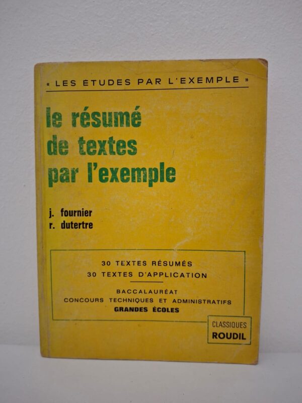 L'ouvrage propose une méthode progressive basée sur 30 textes déjà résumés pour illustrer les techniques de condensation de la pensée. Il inclut également 30 textes d'application permettant à l'étudiant de s'exercer concrètement à l'analyse et à la reformulation. Le manuel vise à enseigner comment extraire l'essentiel d'un argumentaire tout en respectant l'ordre et l'esprit du texte original. C'est un outil de préparation indispensable pour les épreuves de français du Baccalauréat, des Grandes Écoles et des concours administratifs.