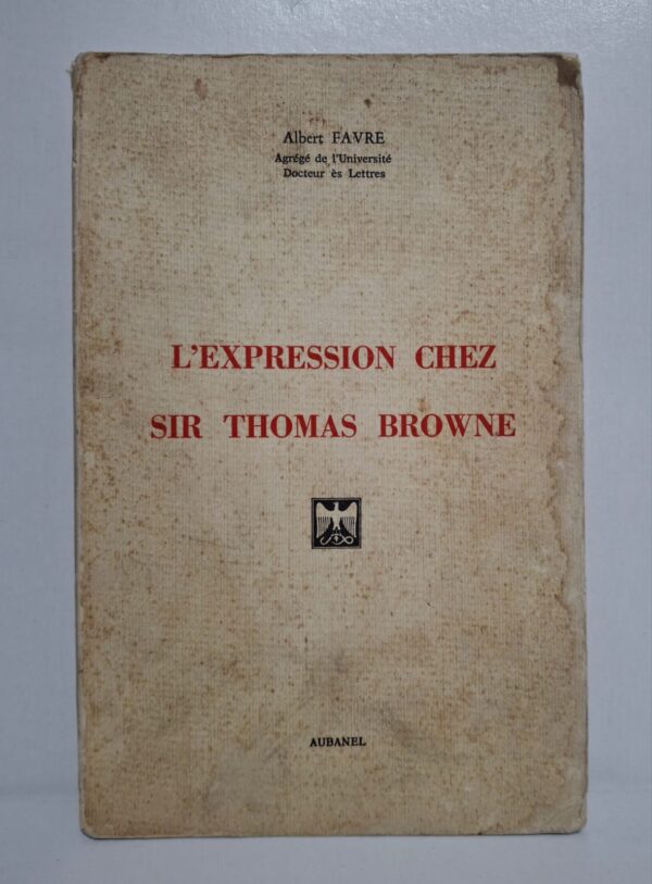 L’Expression chez Sir Thomas Browne analyse la langue et le style de l’écrivain anglais. Le livre met en valeur les aspects littéraires, philosophiques et artistiques de son œuvre. Il présente une étude approfondie de son expression et de sa pensée. Cet ouvrage s’adresse aux étudiants et aux passionnés de littérature anglaise et de critique littéraire.