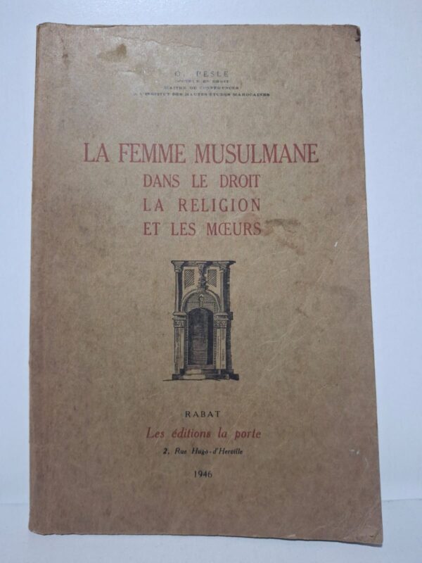 O. Pesle analyse les droits et les devoirs de la femme dans les sociétés musulmanes. L’ouvrage aborde le mariage, la famille, la religion et les traditions sociales. L’auteur présente aussi les règles juridiques inspirées du droit musulman. Ce livre constitue un témoignage historique sur la condition féminine dans le monde musulman au XXe siècle.
