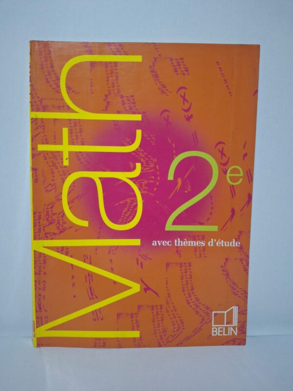 Math 2nd avec thèmes d'étude