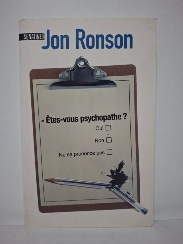 - Êtes-vous psychopathe ? - Jon Ronson