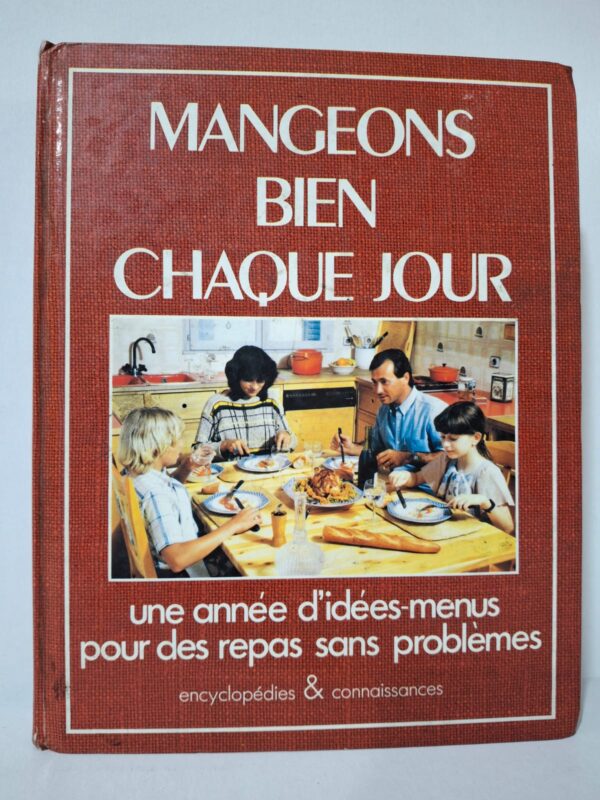 Le livre présente des suggestions de menus variés pour chaque jour de l’année. Il aide à composer des repas équilibrés, adaptés aux besoins de toute la famille. Des conseils pratiques permettent de simplifier la préparation et la planification des repas. Cet ouvrage constitue un guide utile pour bien manger au quotidien tout en diversifiant son alimentation.