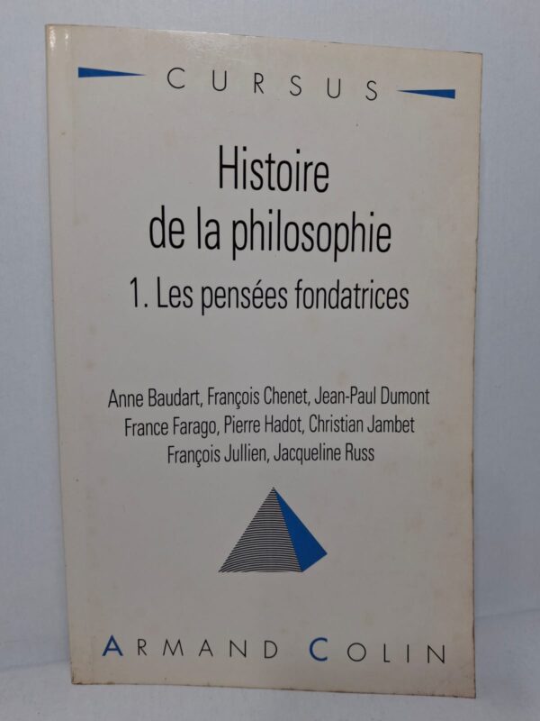 Cet ouvrage présente les grandes pensées qui ont fondé l'histoire de la philosophie. Il étudie les traditions philosophiques de l'Antiquité grecque, de l'Orient et des premières réflexions métaphysiques. Les auteurs expliquent les concepts essentiels élaborés par les premiers penseurs et leurs influences sur la pensée occidentale. Le livre offre une vision claire et pédagogique de la naissance et du développement des idées philosophiques fondamentales.