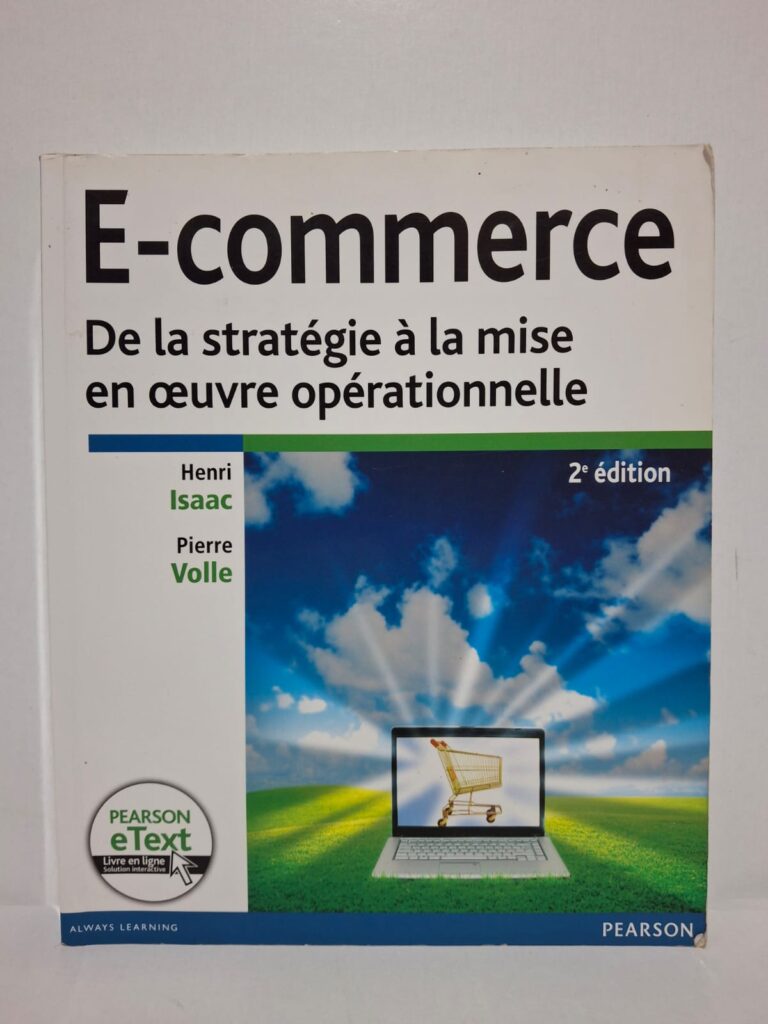 Le livre analyse les enjeux stratégiques du commerce électronique et son évolution dans l’économie numérique. Il explique comment concevoir et mettre en œuvre un projet e-commerce performant. Les auteurs abordent les aspects marketing, technologiques, logistiques et organisationnels liés à la vente en ligne. L’ouvrage propose également des outils pratiques pour piloter et optimiser les performances d’un site marchand.