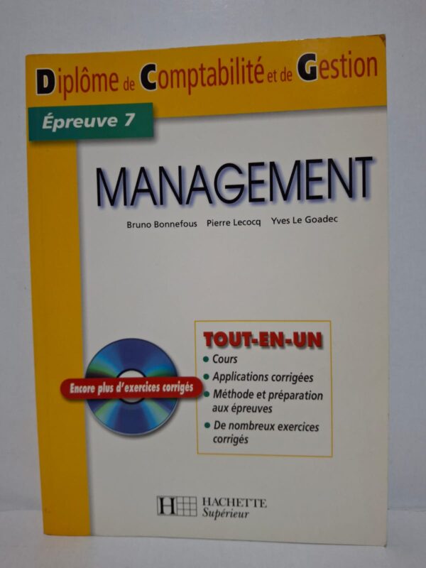 Cet ouvrage couvre l'ensemble du programme de management du Diplôme de Comptabilité et de Gestion. Il propose des cours synthétiques, des applications corrigées, des méthodes de travail et de nombreux exercices pour s'entraîner efficacement. Les auteurs abordent les notions fondamentales liées à la stratégie, à l'organisation et au fonctionnement des entreprises. Un support pédagogique complet destiné aux étudiants préparant les examens du DCG.