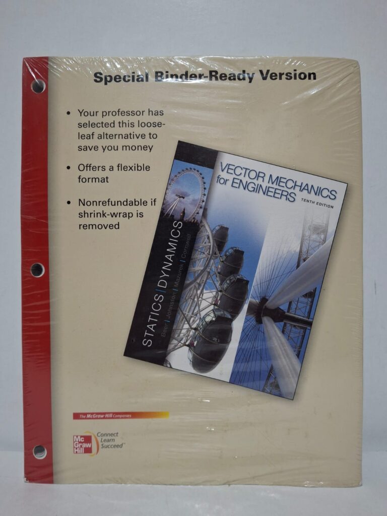 Vector Mechanics for Engineers: Statics | Dynamics (Tenth Edition) - Beer / Johnston / Mazurek / Cornwell