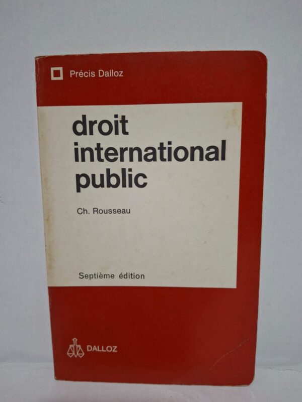 Droit international public-Ch. Rousseau