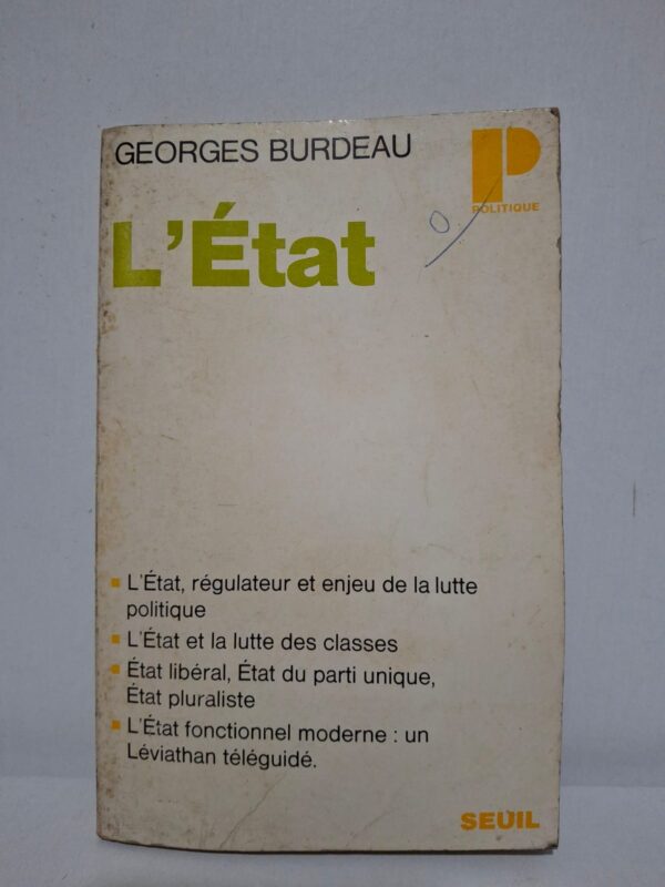 Georges Burdeau étudie l’État comme institution centrale de l’organisation politique et sociale. L’auteur examine les différentes formes d’État, leurs fondements juridiques et leurs fonctions dans la régulation des rapports sociaux. L’ouvrage analyse les relations entre l’État, les classes sociales, les partis politiques et les systèmes de pouvoir. Cette réflexion offre une compréhension approfondie des transformations de l’État moderne et de son importance dans la vie politique contemporaine.