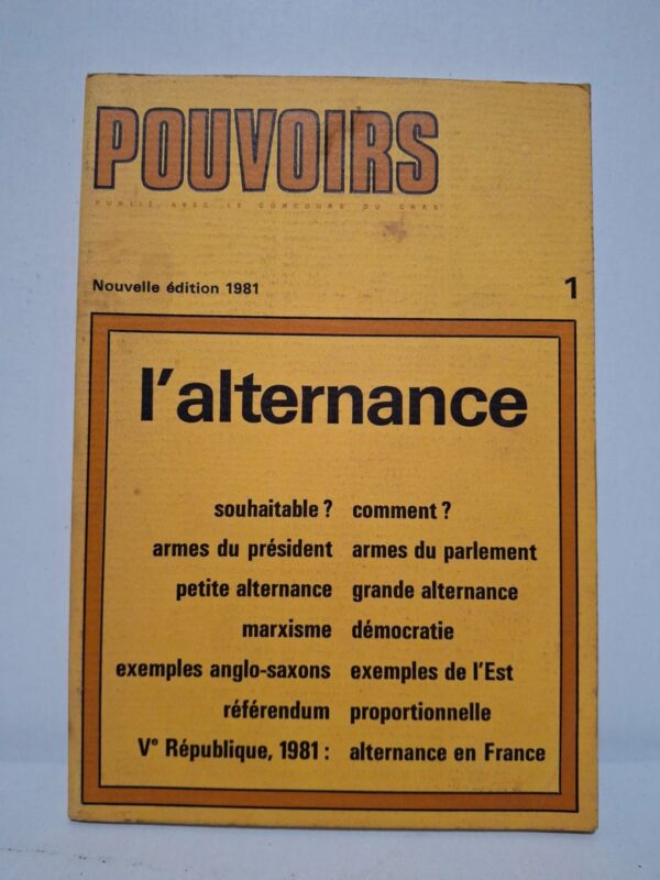Cet ouvrage collectif analyse les conditions et les mécanismes de l’alternance politique dans les régimes démocratiques. Les auteurs examinent le rôle du président, du Parlement, des partis politiques et des systèmes électoraux dans les changements de majorité. Des comparaisons sont établies entre différents pays occidentaux ainsi qu’avec les États de l’Est. L’ouvrage éclaire les enjeux de l’alternance en France à l’aube des élections présidentielles de 1981 et ses implications pour la Ve République.