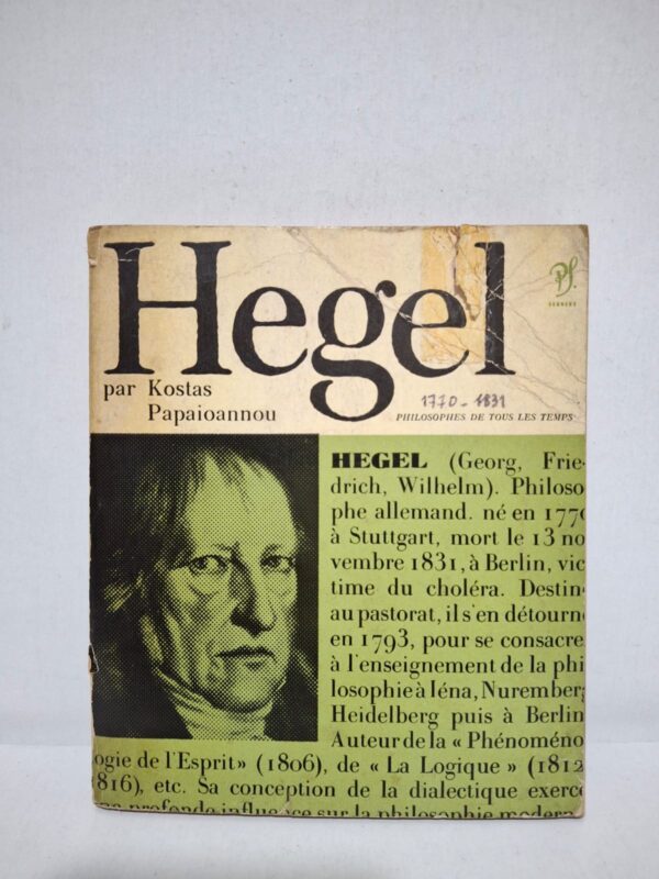 Kostas Papaioannou retrace le parcours intellectuel de Hegel et expose les grands principes de sa philosophie. Il explique des notions essentielles telles que la dialectique, l'Esprit, l'Histoire et la raison. L'auteur replace la pensée hégélienne dans son contexte historique et met en évidence son influence sur la philosophie moderne. Cet ouvrage constitue une excellente introduction à l'un des plus grands philosophes du XIXᵉ siècle.