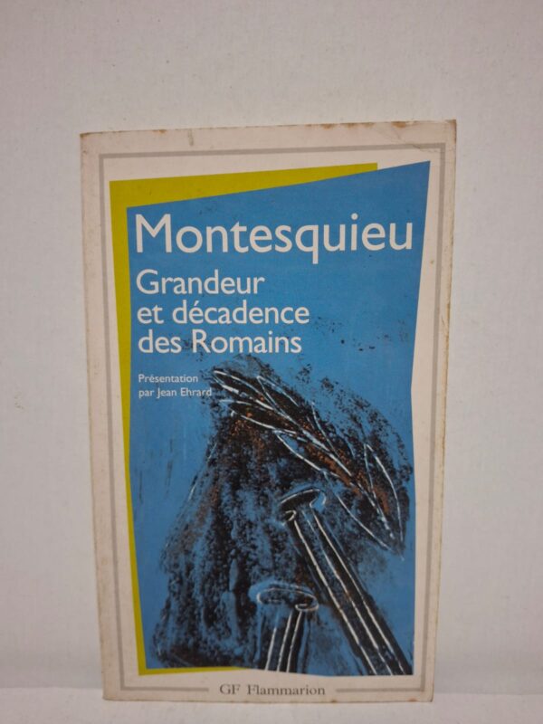 Dans Grandeur et décadence des Romains, Montesquieu étudie les facteurs qui ont permis à Rome de devenir une puissance exceptionnelle avant de connaître son déclin. Il met en évidence le rôle des institutions, des mœurs, de la politique et des événements militaires dans l'évolution de l'Empire. L'auteur propose une analyse historique fondée sur les rapports entre le pouvoir, les lois et les sociétés. Considéré comme un classique de la philosophie politique et de l'histoire, cet ouvrage demeure une référence pour comprendre les mécanismes de l'ascension et de la chute des grandes civilisations.