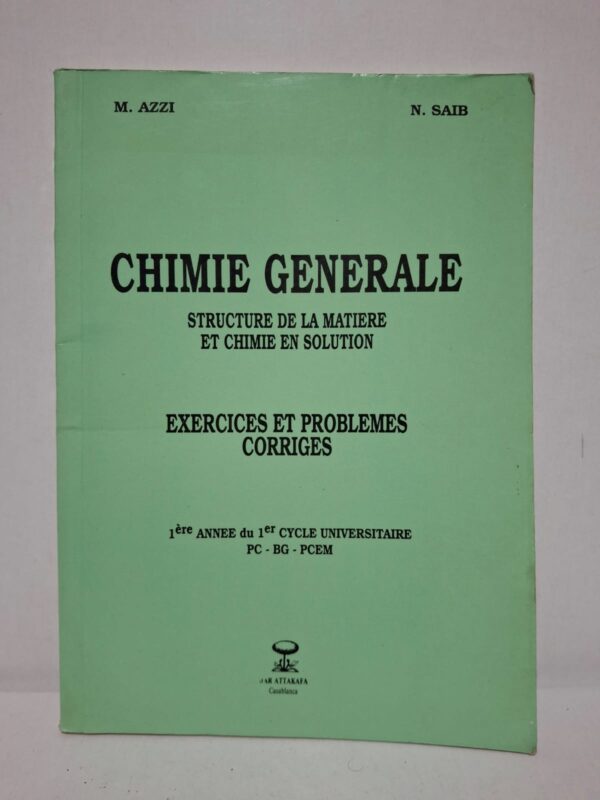Ce livre est destiné aux étudiants de première année du premier cycle universitaire (PC, BG, PCEM). Il traite de la structure de la matière ainsi que de la chimie en solution à travers de nombreux exercices et problèmes corrigés. Les solutions détaillées permettent de renforcer la compréhension des notions fondamentales et d'acquérir une bonne méthode de résolution. Il constitue un support efficace pour les travaux dirigés, les révisions et la préparation aux examens.