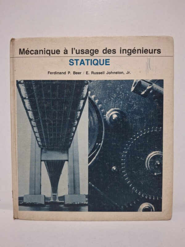 Ce livre présente les bases de la mécanique statique appliquée aux structures et aux systèmes en équilibre. Il explique les concepts essentiels tels que les forces, les moments, les réactions d'appui et les diagrammes de corps libres. Illustré de nombreux exemples et exercices, il favorise une compréhension progressive des méthodes de calcul. Il constitue un manuel indispensable pour les formations en ingénierie, génie civil et mécanique