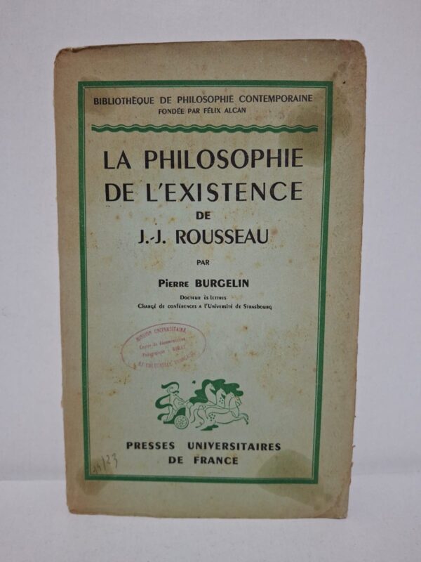 Dans cet ouvrage, Pierre Burgelin analyse la philosophie de Jean-Jacques Rousseau en mettant en lumière sa réflexion sur l'homme, la liberté et la nature. L'auteur montre comment Rousseau conçoit l'existence comme une quête d'authenticité et de réalisation de soi. Il étudie les principaux thèmes de son œuvre, notamment l'éducation, la société, la morale et la conscience. Ce livre constitue une référence incontournable pour comprendre la pensée rousseauiste et son influence sur la philosophie moderne.