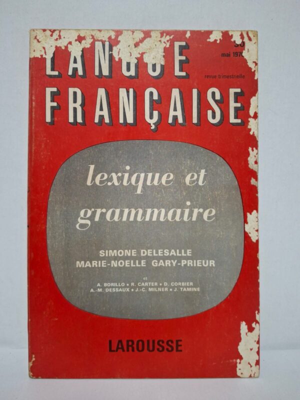 Ce numéro examine les interactions entre le vocabulaire et les structures grammaticales dans la langue française. Les articles proposent des analyses linguistiques fondées sur les approches modernes de la syntaxe et de la sémantique. Les auteurs montrent comment le lexique influence l'organisation grammaticale des énoncés. Cet ouvrage constitue une référence utile pour les étudiants, enseignants et chercheurs en linguistique française.