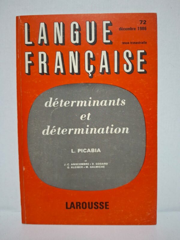 Cette revue analyse le rôle des déterminants dans la construction du sens et de la référence en français. Les auteurs étudient les articles, les démonstratifs, les possessifs et d'autres formes de détermination à travers différentes approches linguistiques. Les contributions mettent en lumière les liens entre syntaxe, sémantique et pragmatique. Ce numéro constitue une référence essentielle pour les étudiants, enseignants et chercheurs en linguistique française.