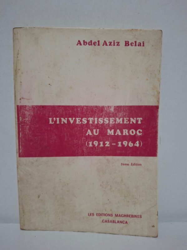 Dans cet ouvrage, Abdel Aziz Belal analyse les politiques d'investissement mises en œuvre au Maroc de 1912 à 1964 et leurs effets sur le développement économique du pays. Il examine les transformations des structures productives, le rôle de l'État et des capitaux privés, ainsi que les déséquilibres hérités de la période coloniale. L'auteur s'appuie sur des données économiques et historiques pour étayer son analyse. Ce livre constitue une référence essentielle pour les étudiants, chercheurs et lecteurs intéressés par l'histoire économique du M