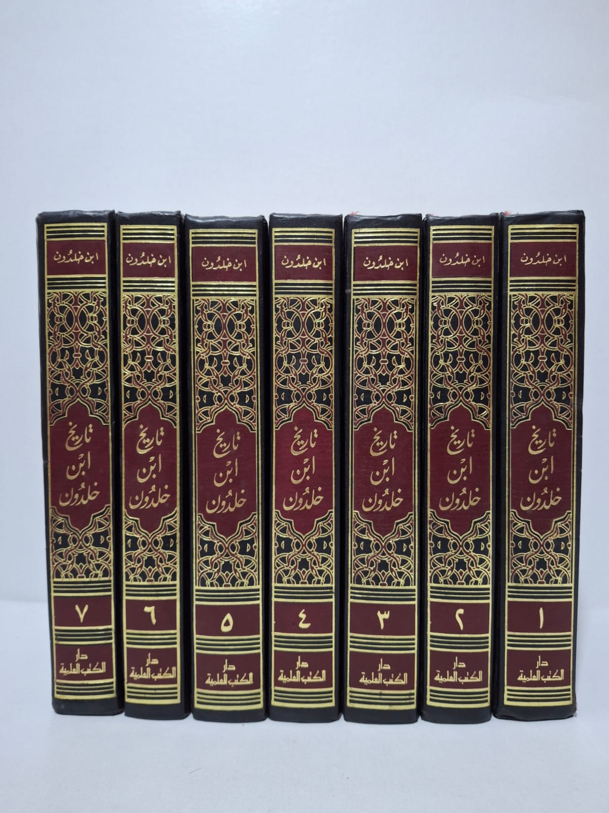 تاريخ ابن خلدون المسمى كتاب العبر وديوان المبتدأ والخبر في أيام العرب والعجم والبربر ومن عاصرهم من ذوي السلطان الأكبر (في 7 أجزاء) - للعلامة عبد الرحمن بن خلدون تاريخ ابن خلدون المسمى كتاب العبر وديوان المبتدأ والخبر في أيام العرب والعجم والبربر ومن عاصرهم من ذوي السلطان الأكبر (في 7 أجزاء) - للعلامة عبد الرحمن بن خلدون