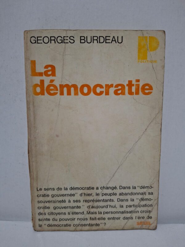 La démocratie - Georges Burdeau