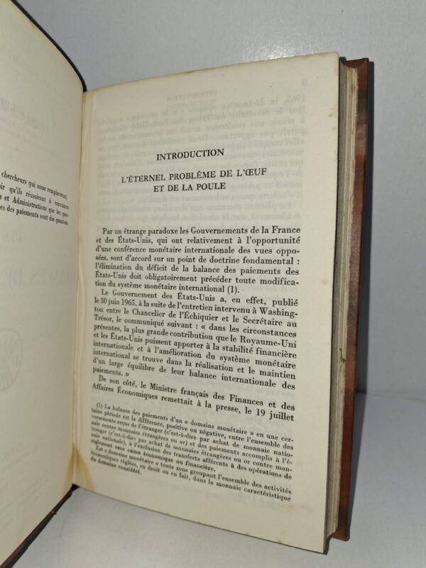 Le lancinant problème des balances de paiements - Jacques Rueff (de l'Académie française et de l'Académie des sciences morales et politiques)